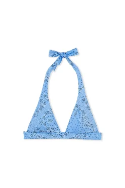 Haut de maillot de bain triangle à motifs