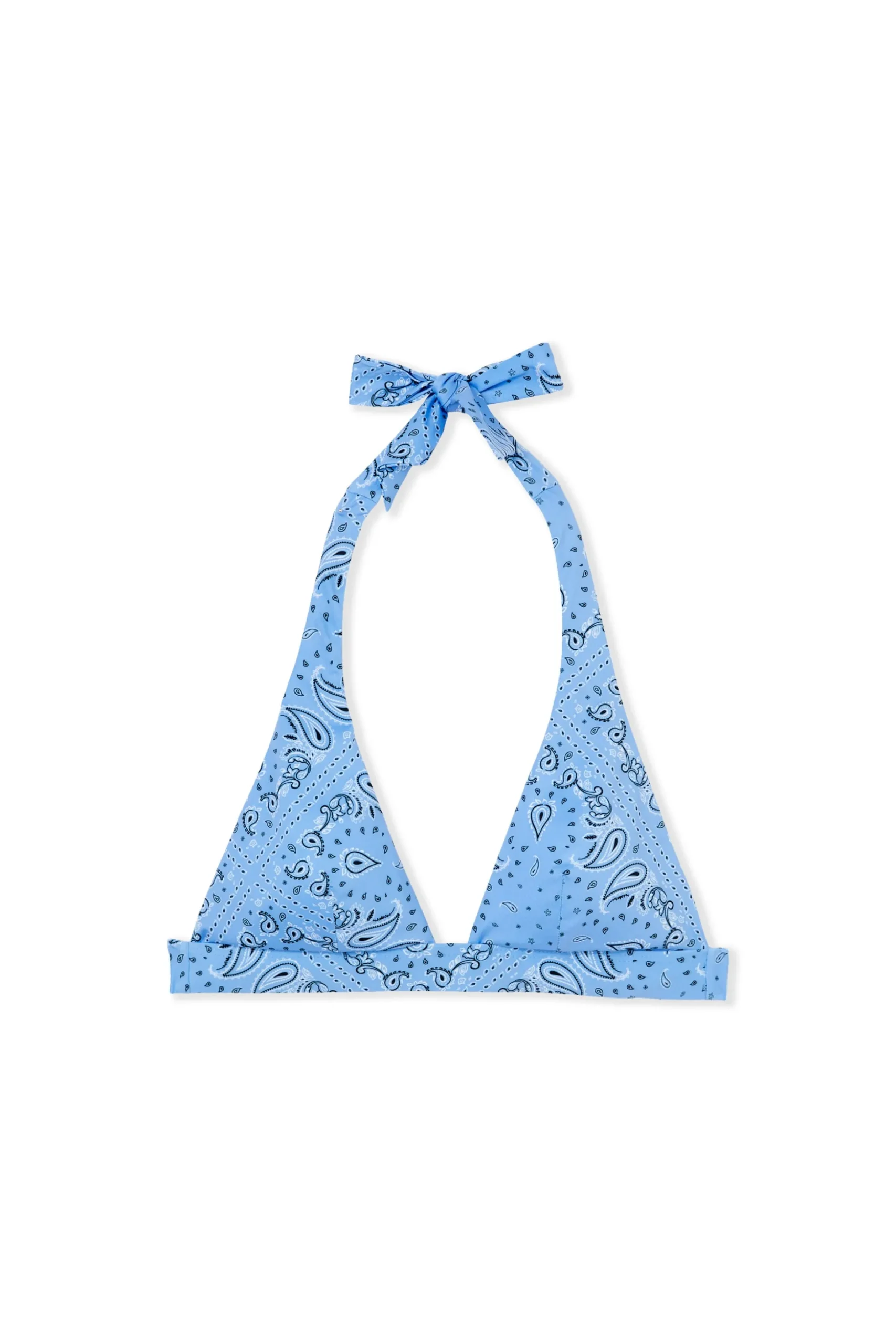 Haut de maillot de bain triangle à motifs
