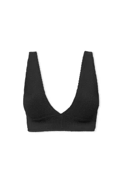 Haut de maillot de bain triangle en matière extensible