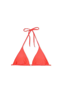 Haut de maillot de bain triangle satiné