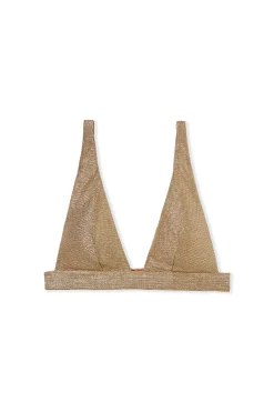 Haut de maillot de bain triangle irisé