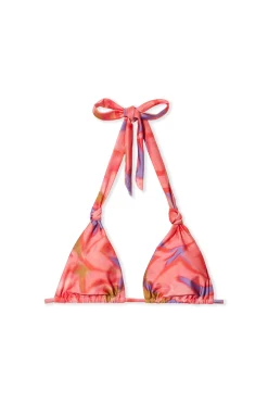 Haut de maillot de bain triangle fleuri