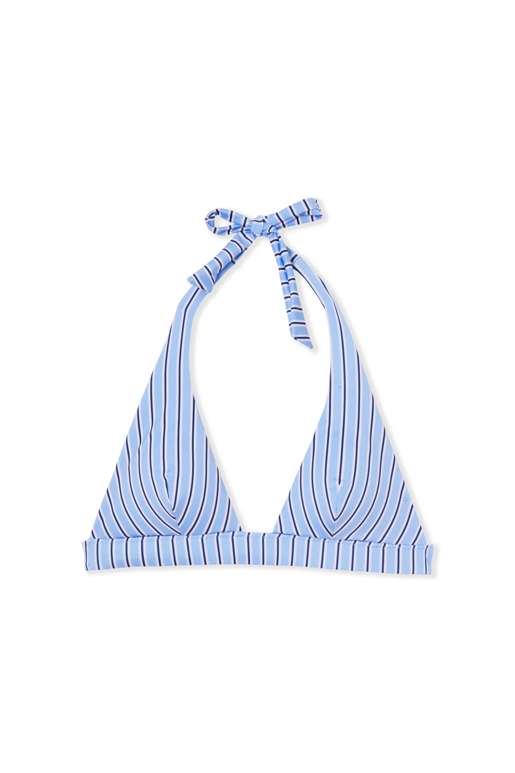 Haut de maillot de bain triangle à rayures
