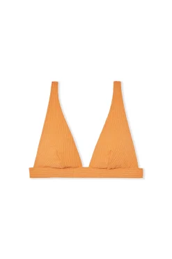 Haut de maillot de bain triangle pailleté avec pads amovibles