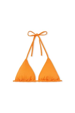 Haut de maillot de bain triangle texturé avec pads amovibles