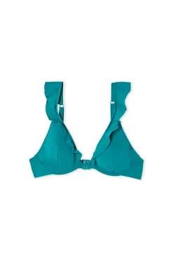 Haut de maillot de bain à volants