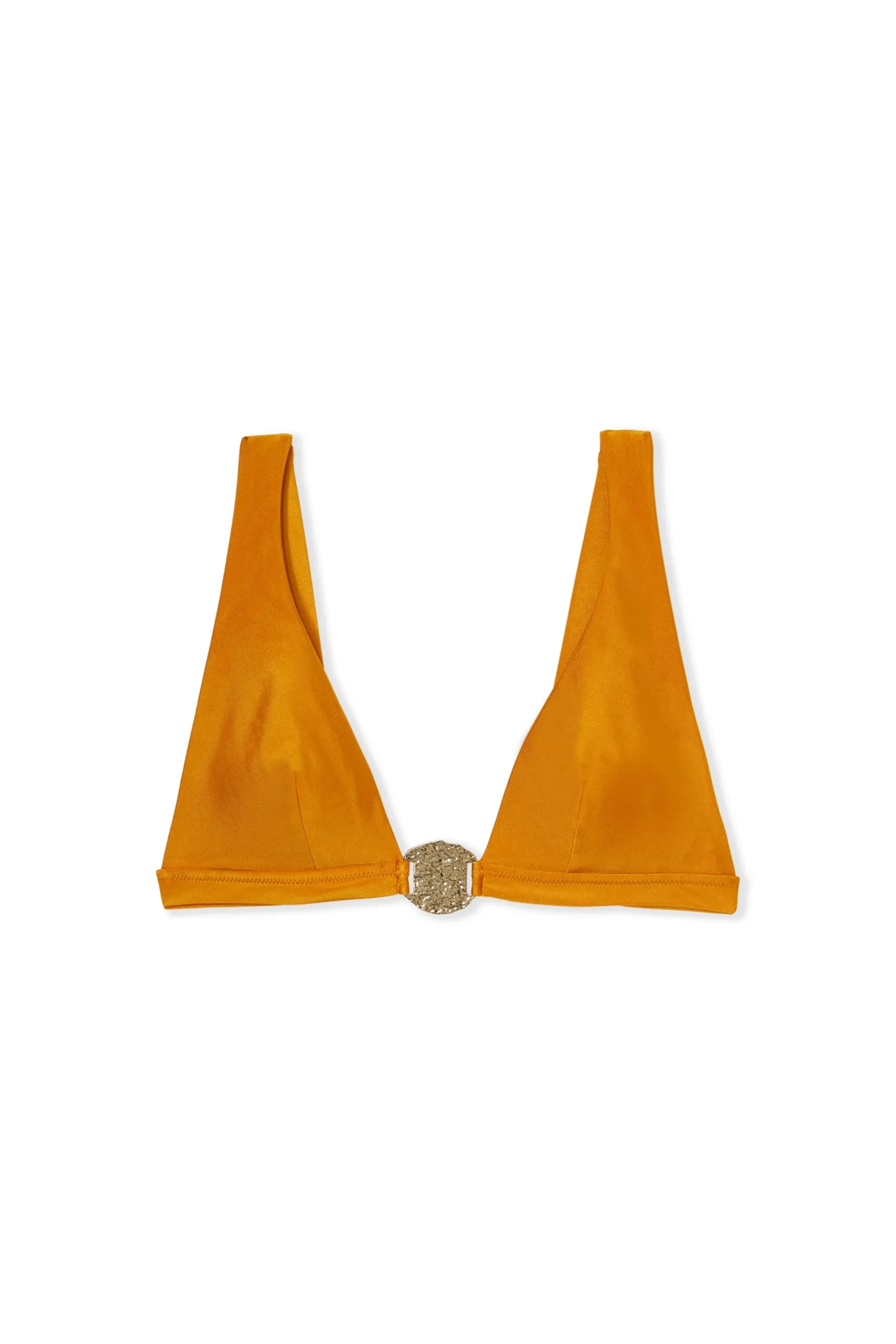 Haut de maillot triangle satiné avec détail bijou - Etam x Hôtel Mahfouf