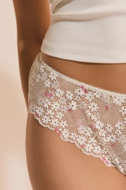 Hipster en dentelle à motifs