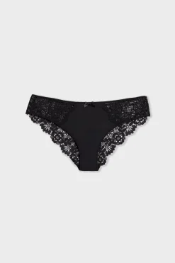 Hipster en microfibre et dentelle