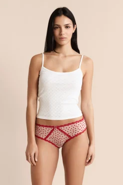Hipster en tulle à motifs cœurs