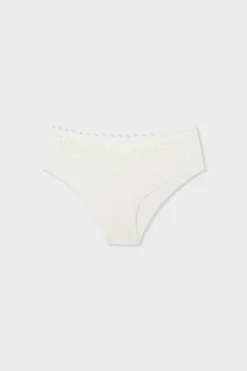 Hipster V-shape en microfibre et dentelle