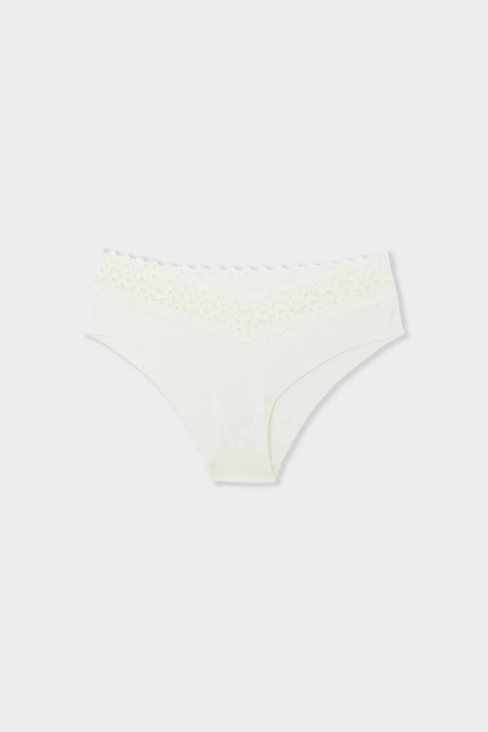 Hipster V-shape en microfibre et dentelle