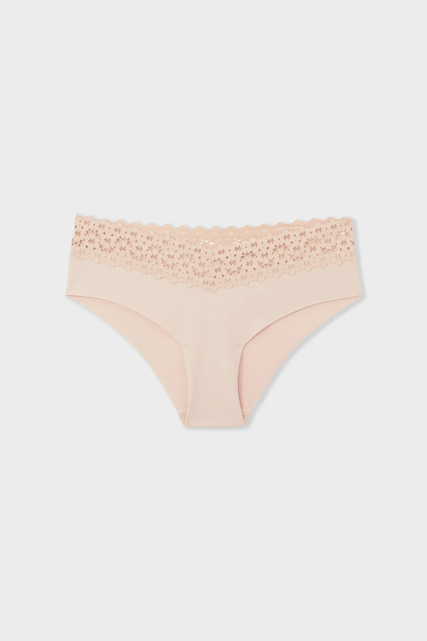 Hipster V-shape en microfibre et dentelle