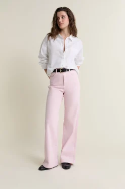 Jean droit taille haute