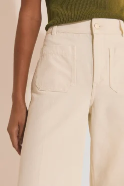Jean flare avec poches avant