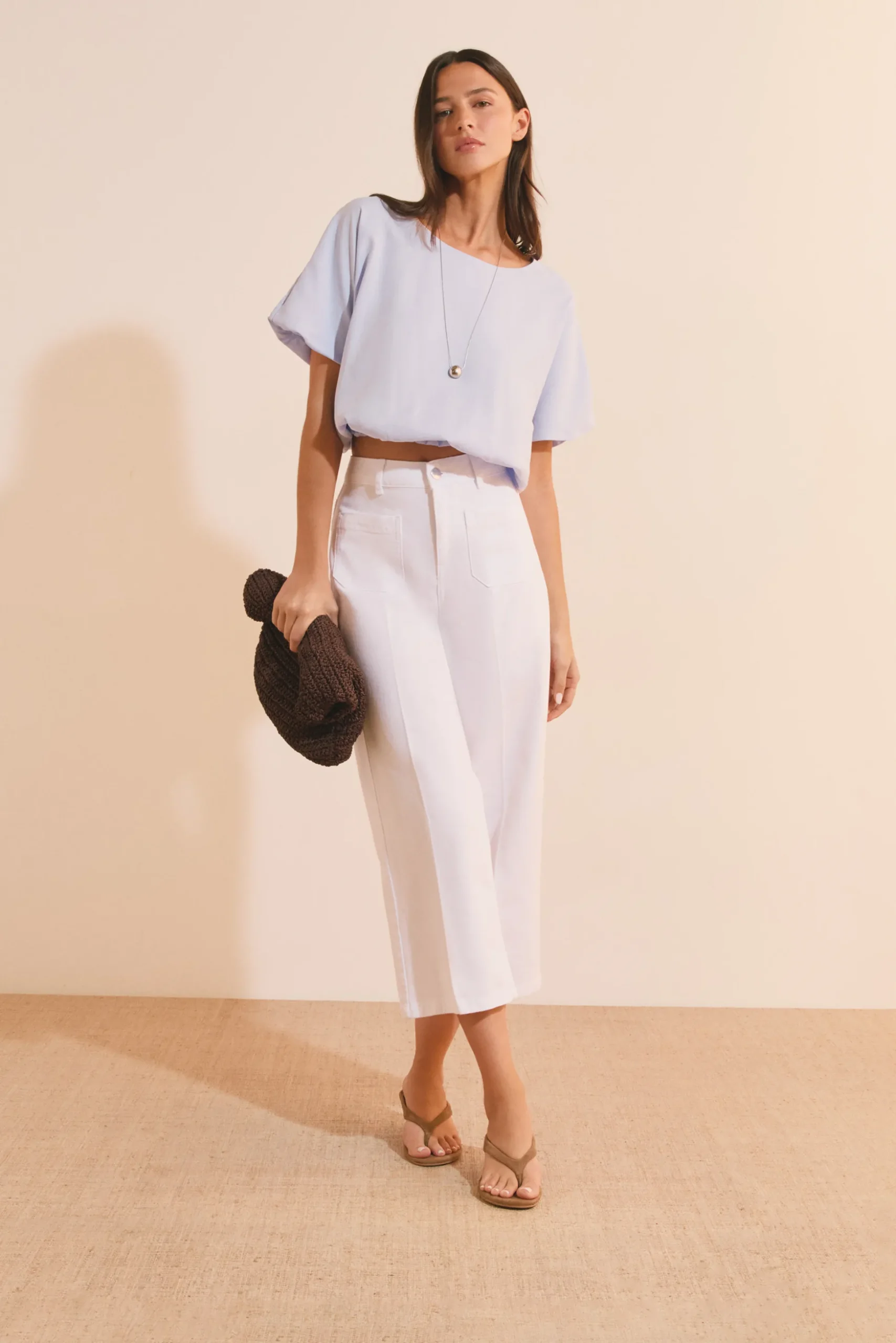 Jean à taille ajustée