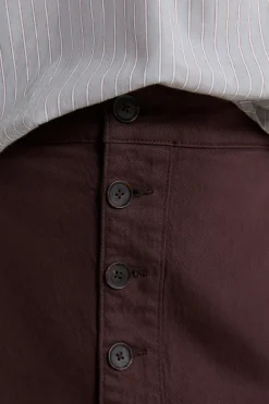 Jupe courte en jean boutonnée