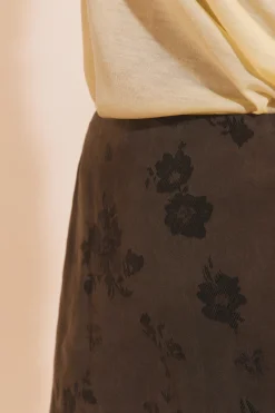 Jupe courte fluide à motifs