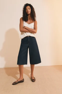 Jupe culotte en jean