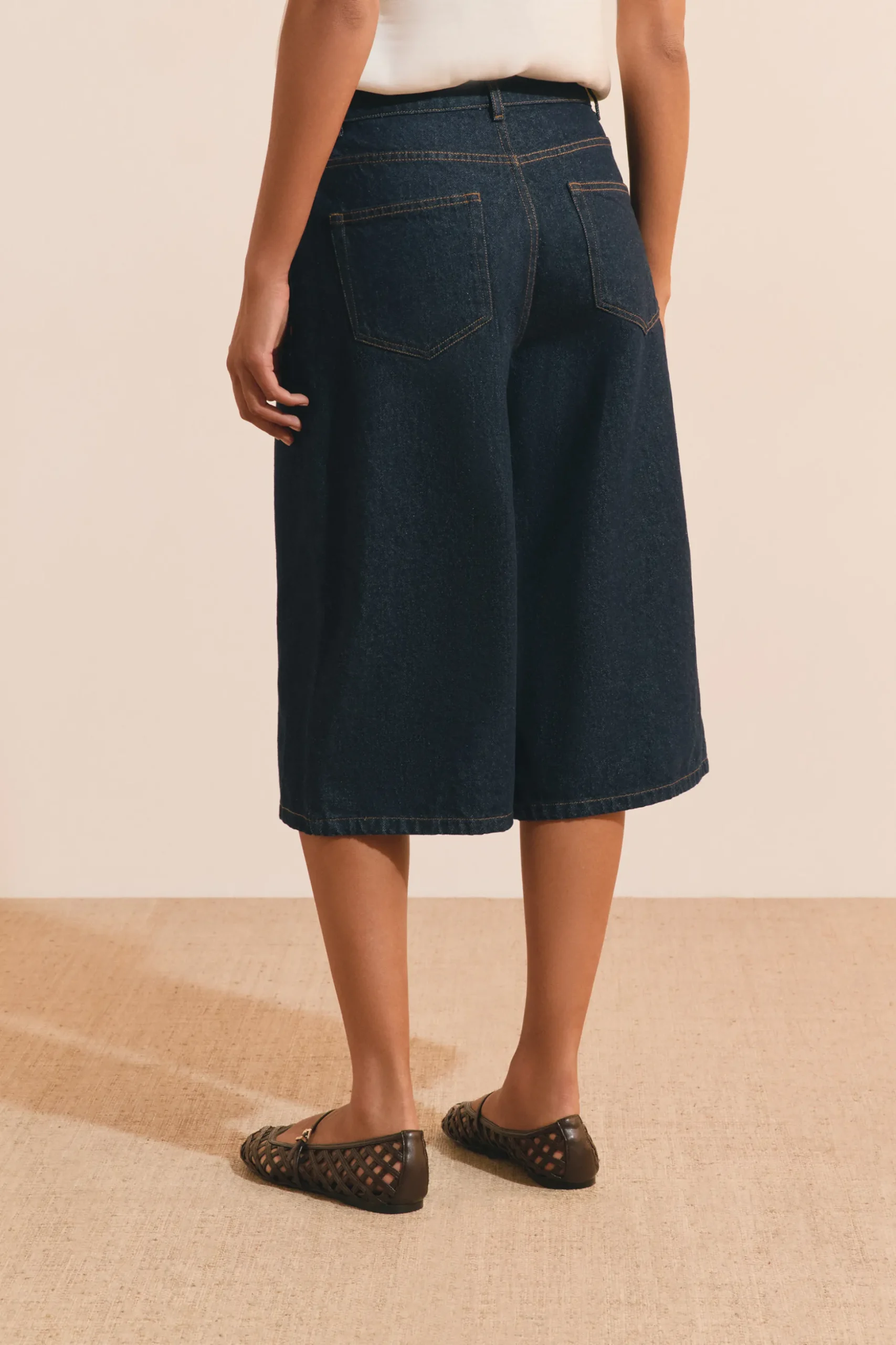 Jupe culotte en jean