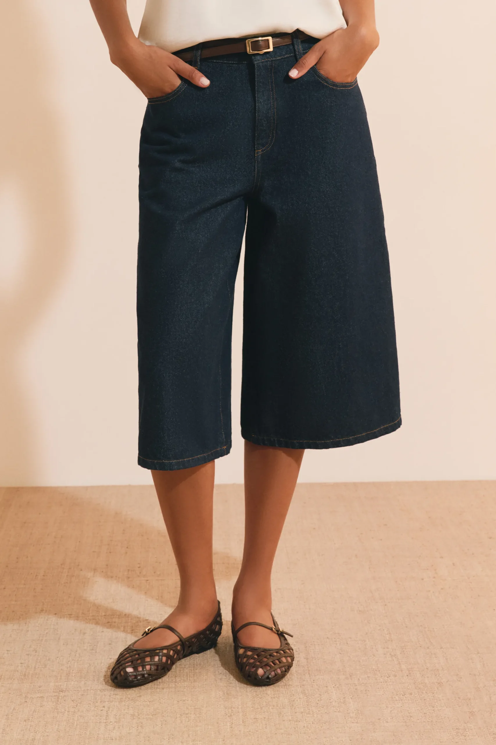 Jupe culotte en jean
