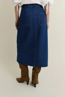 Jupe midi en jean