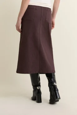 Jupe midi en jean