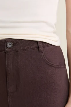 Jupe midi en jean
