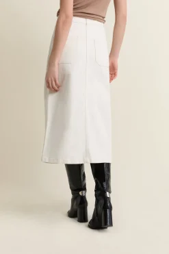 Jupe midi en jean