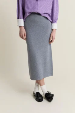 Jupe midi en tricot