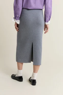 Jupe midi en tricot