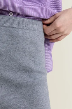 Jupe midi en tricot