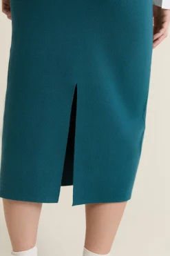 Jupe midi en tricot