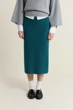 Jupe midi en tricot
