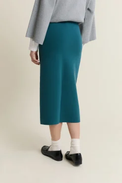 Jupe midi en tricot