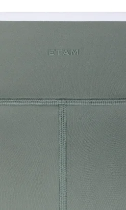 Legging de sport taille haute à bords contrastés