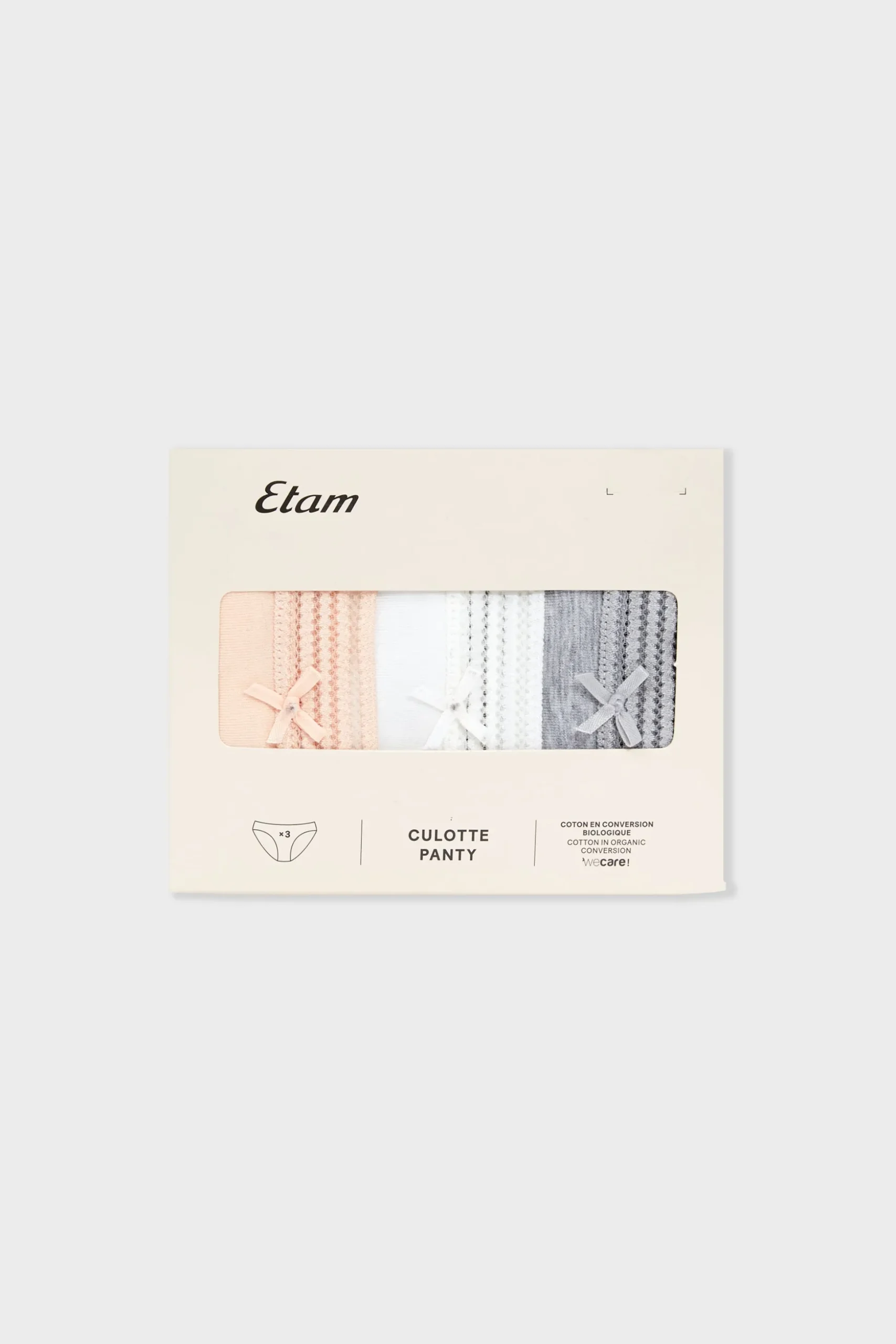 Lot de 3 culottes en coton