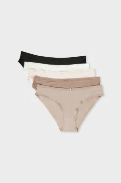 Lot de 5 culottes en microfibre