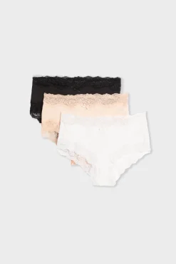 Lot de 3 shortys en coton