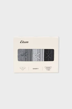 Lot de 3 shortys en coton