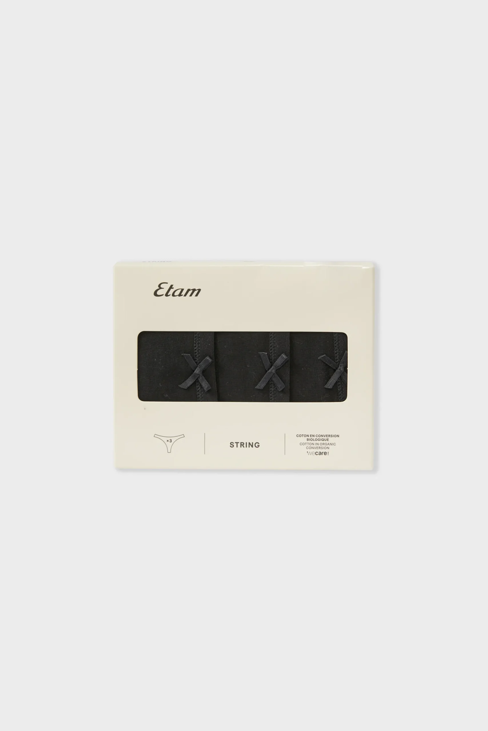 Lot de 3 strings en coton