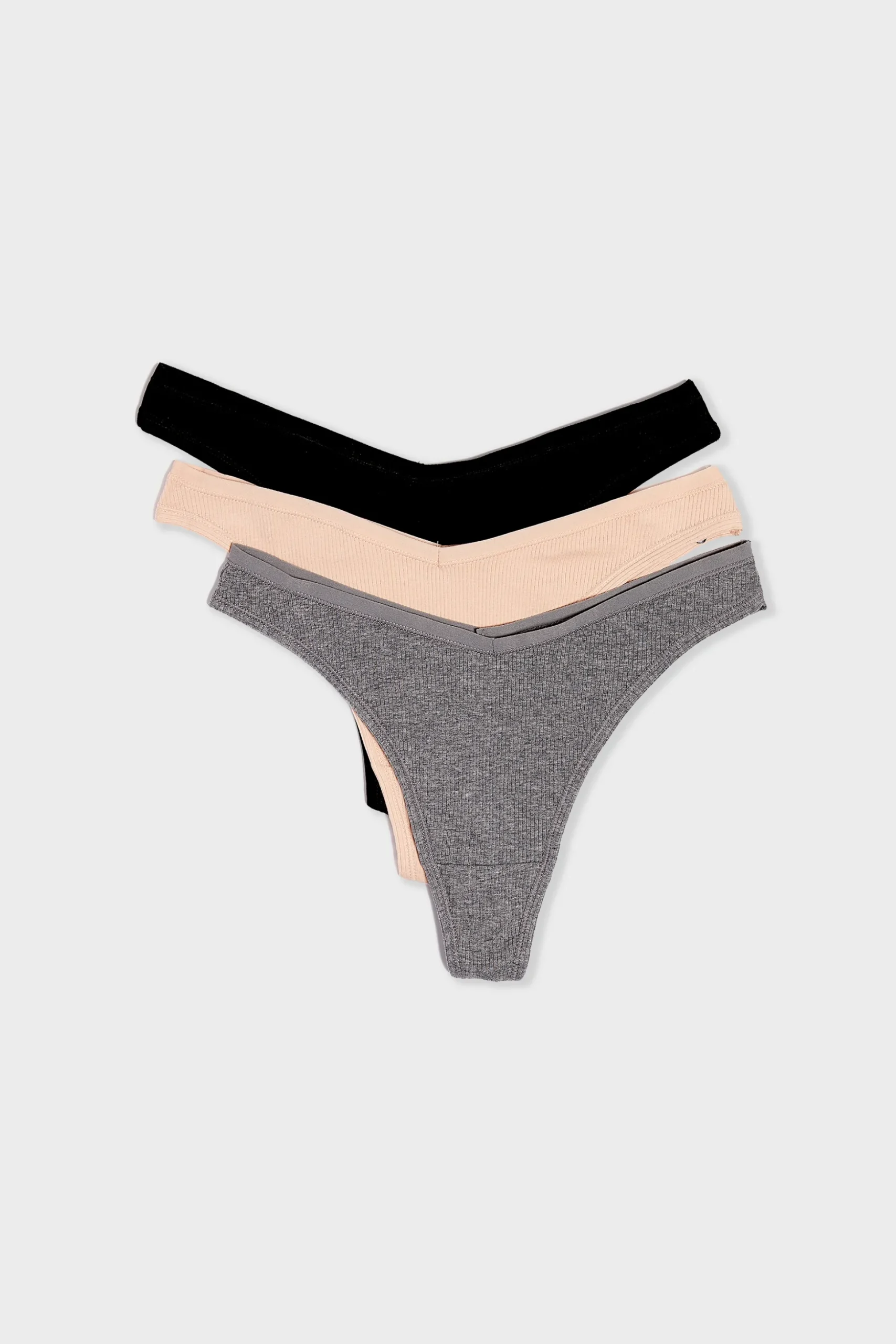 Lot de 3 tangas en coton
