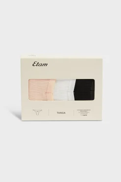 Lot de 3 tangas en coton
