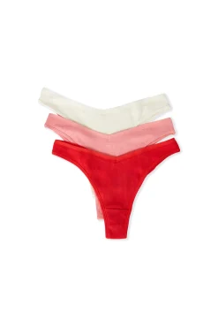 Lot de 3 tangas en coton