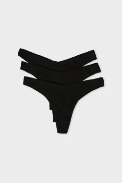 Lot de 3 tangas en coton