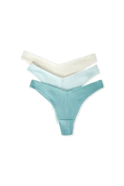 Lot de 3 tangas en coton