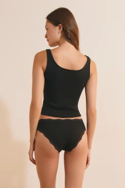 Lots de 3 culottes en coton et dentelle