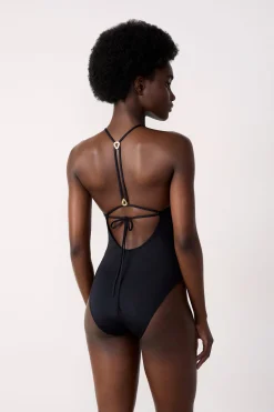Maillot de bain 1 pièce détail au dos