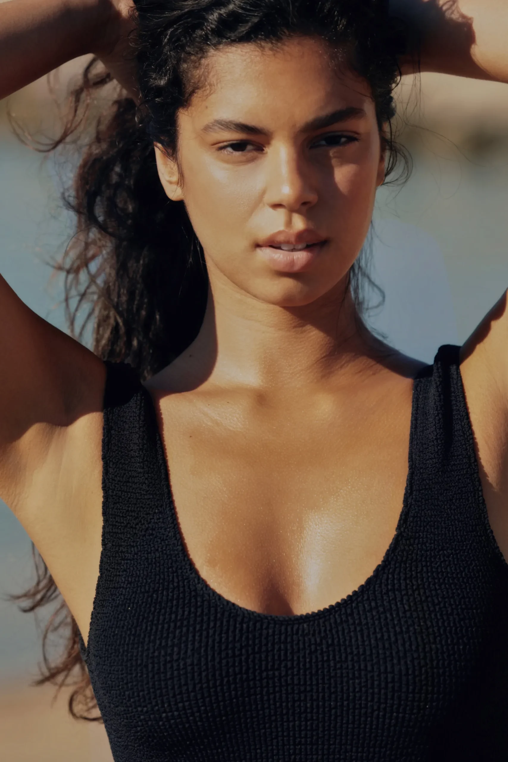 Maillot de bain 1 pièce en matière extensible