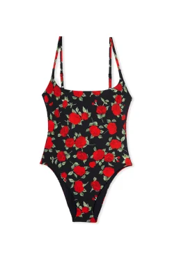 Maillot de bain 1 pièce à motif floral